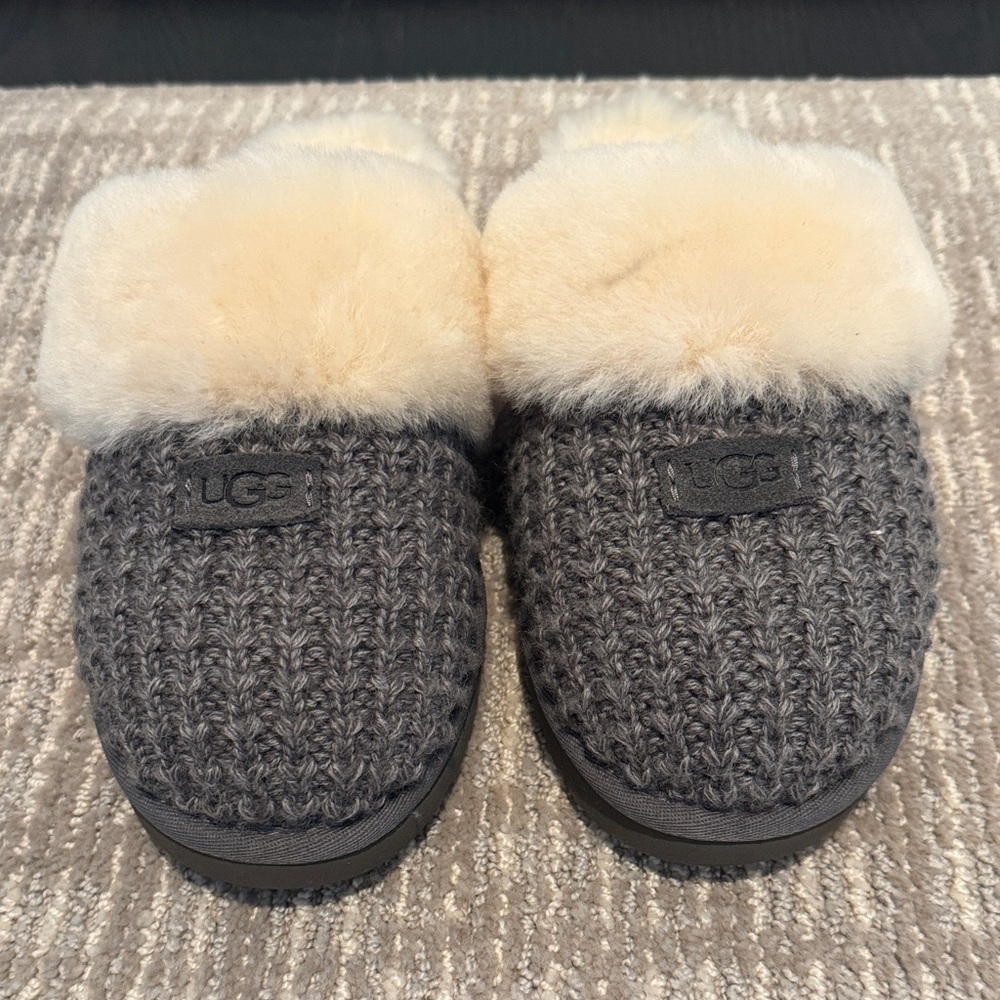 UGG Cozy Women's Gray and Cream  Slippers